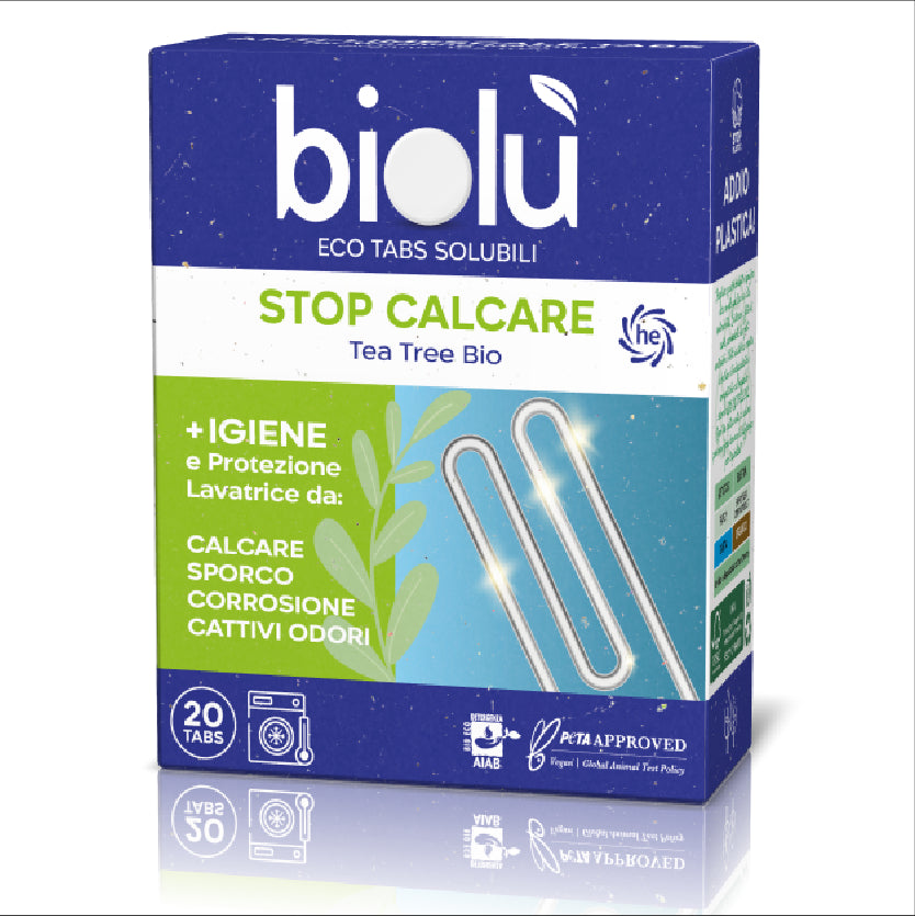 Eco Tabs Solubili Additivo Stop-calcare Lavatrice Biolù -20 tabs